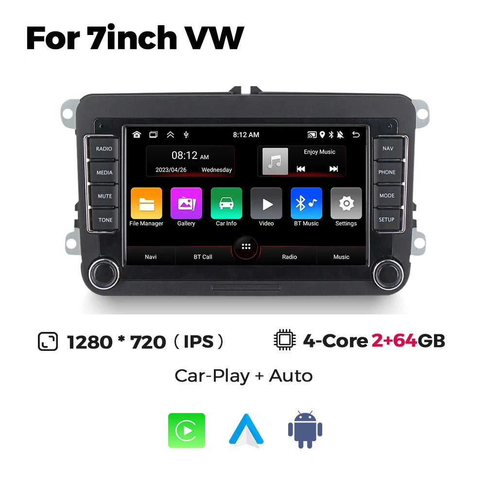 Android car radio GPS carplay stereo multimedia player suitable for General Motors VW AMAROK PASSAT B7 B6 GOLF 6 car accessories