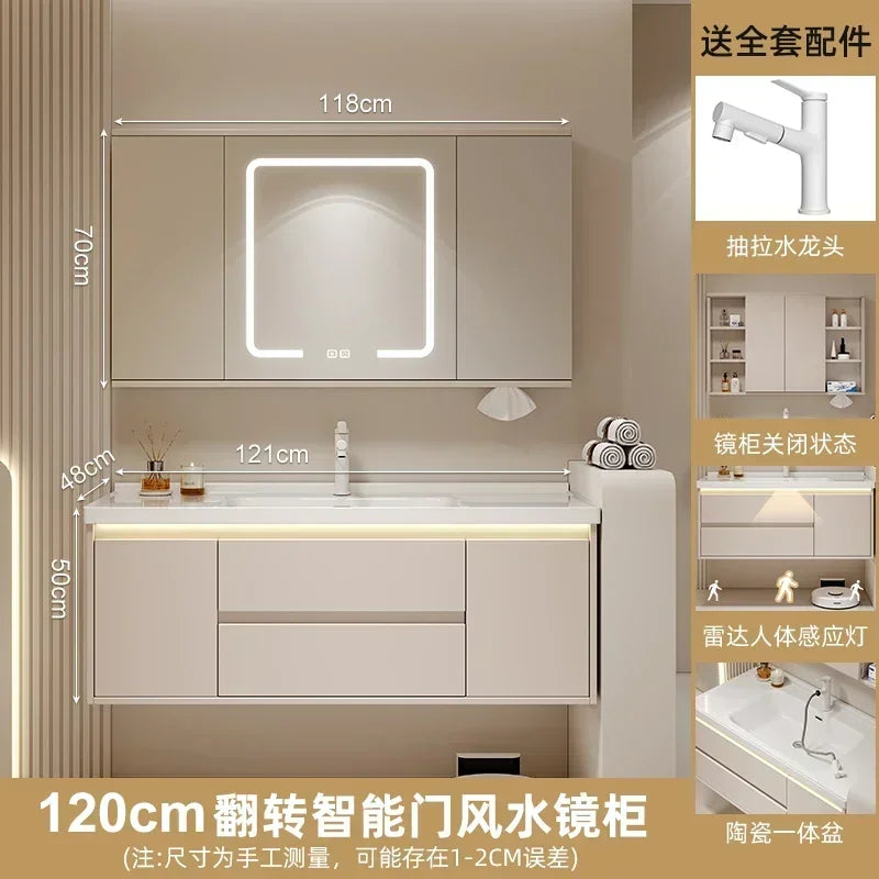 Mirrors Storage Muebles Para El Hogar Maderaa Home Furniture Ceramics Toilet Cabinets Washbasin Vintage Vanity Light Cabinets