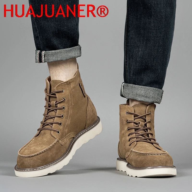 Outdoor Men Hiking Shoes Waterproof Tactical Leather Hunting Boots Desert Camping Sneakers Ankle Men Trekking Casual Shoes