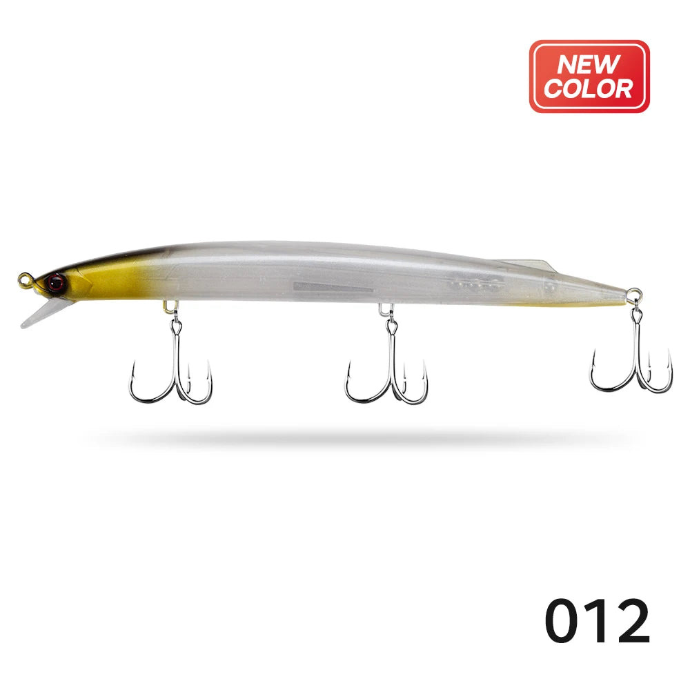 D1 Sea Fishing Minnow Lure 190mm 36g Trolling Sinking Depth 0.6-0.9m Long Jerkbait Saltwater Wobblers For Seabass Tuna Barracuda