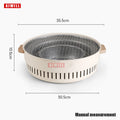 Barbecue Grill Suitable Home Outdoor Courtyard Camping Charcoal BBQ Stove Grills Mesh Portable Smokeless Barbecue Grill Pan