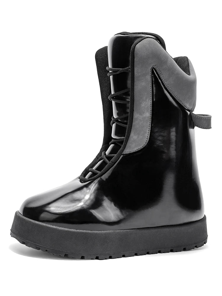 Men's shoes in autumn and winter, high top, niche fashion, versatile and casual, divided into winter casual shoes