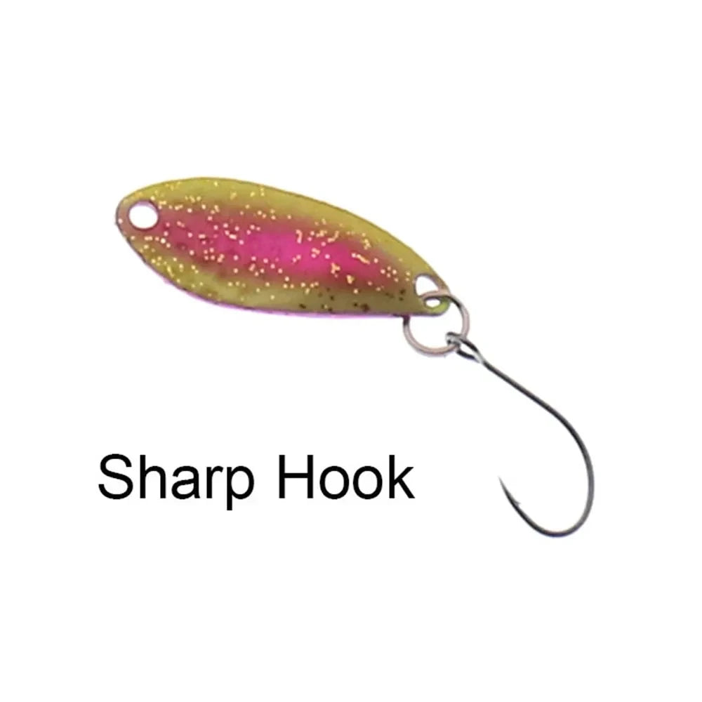 Fishing  Spoon Trout Lures1.5g 25mm UV Colors Ultralight Fishing Tackle Freshwater Artificial Bait