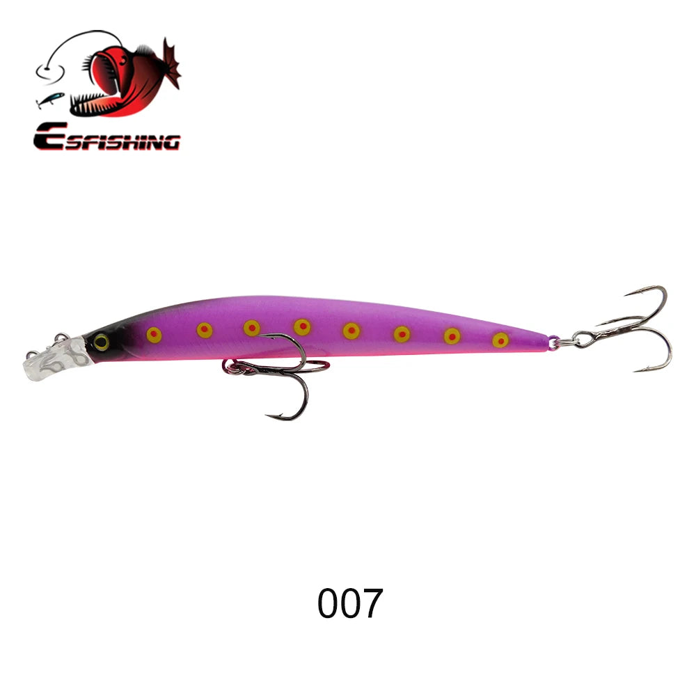 ESFISHING Fishing Lures Floating Minnow Sharp Shovel 120mm10g Dive 0.2-07m Leurre Soupl Baits Two Depth for Choosing Top Water