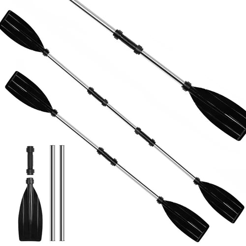 Aluminum Alloy Kayak Paddles Thicken Anti-twist Design Canoe Oars Durable Portable Fishing Boat Pulp Boating Accessories