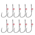 Fishing Hooks Live Shrimp Fixed Hooks Carbon Steel Barbed with Holes 2#/3#/4# Catfish Bass Fishing Hooks For fishing accessories