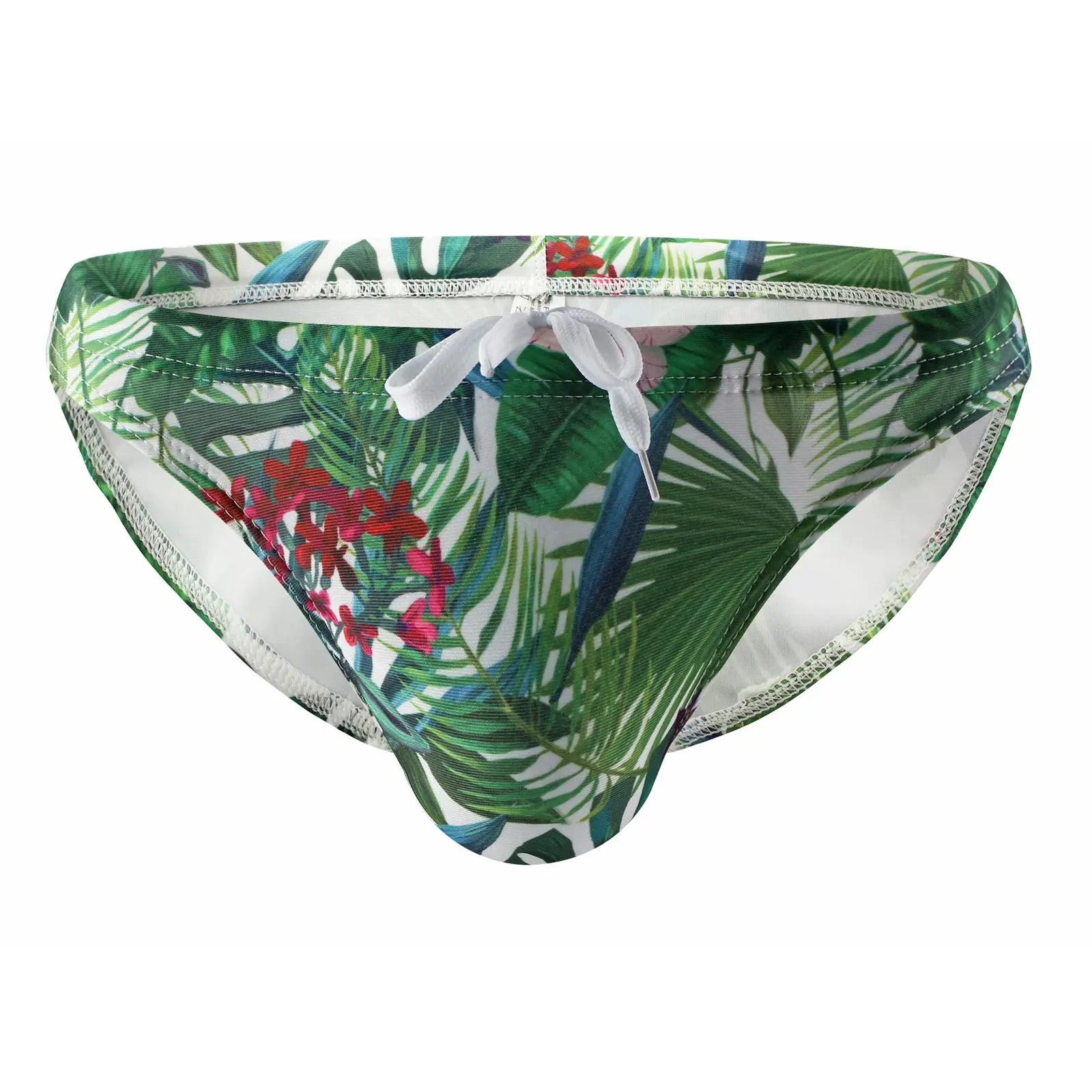 Mens Swimming Briefs Quick-dry Drawstring Swim Trunks Sexy Low Waist  Beachwear Comfortably Bathing Shorts