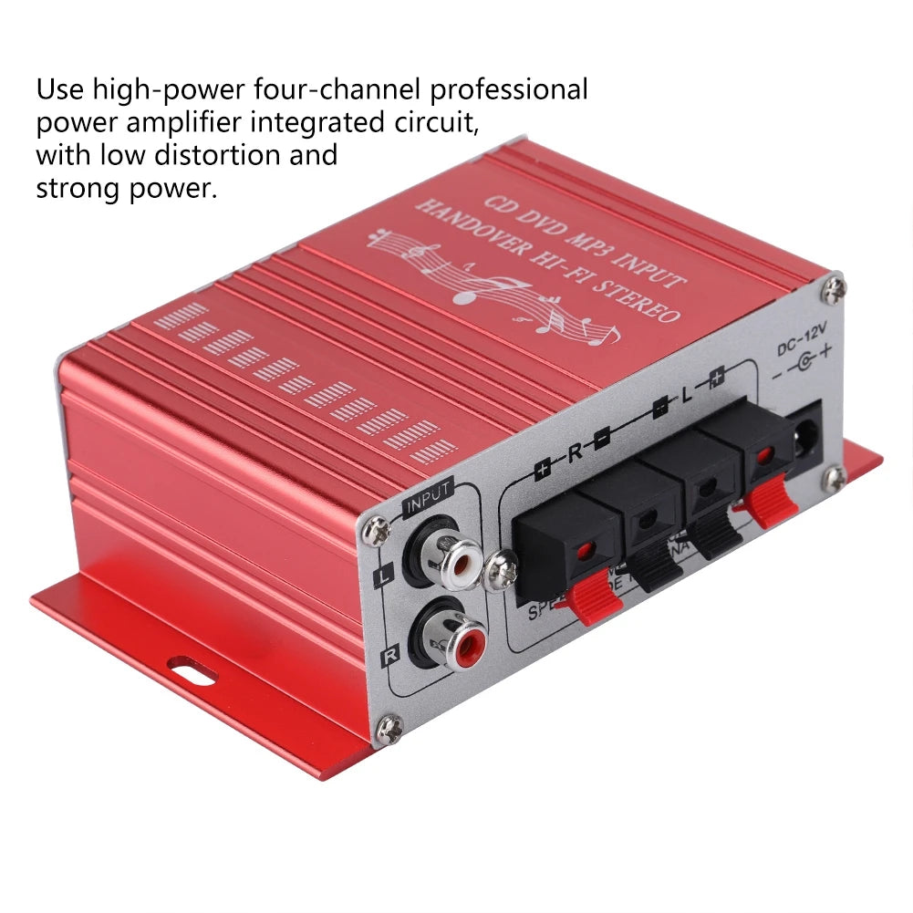 Car Speaker Digital Car Speaker Mini Car Auto Amplifier Mini Digital Car Auto Amplifier Hifi Audio Music CD DVD MP3 FM Player