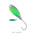 Fishing  Spoon Trout Lures1.5g 25mm UV Colors Ultralight Fishing Tackle Freshwater Artificial Bait