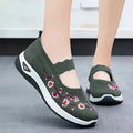 Women's Shoes 2025 Summer Casual Sneakers Breathable Embroidered Chunky Sole Affordable