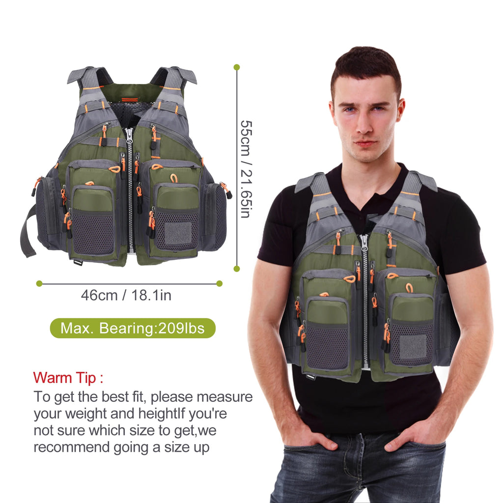 Lixada Outdoor Fishing Vest Sailing Life Jacket Vest EPE foam Floating Kayak Sport Safety Jacket Swimming Pesca