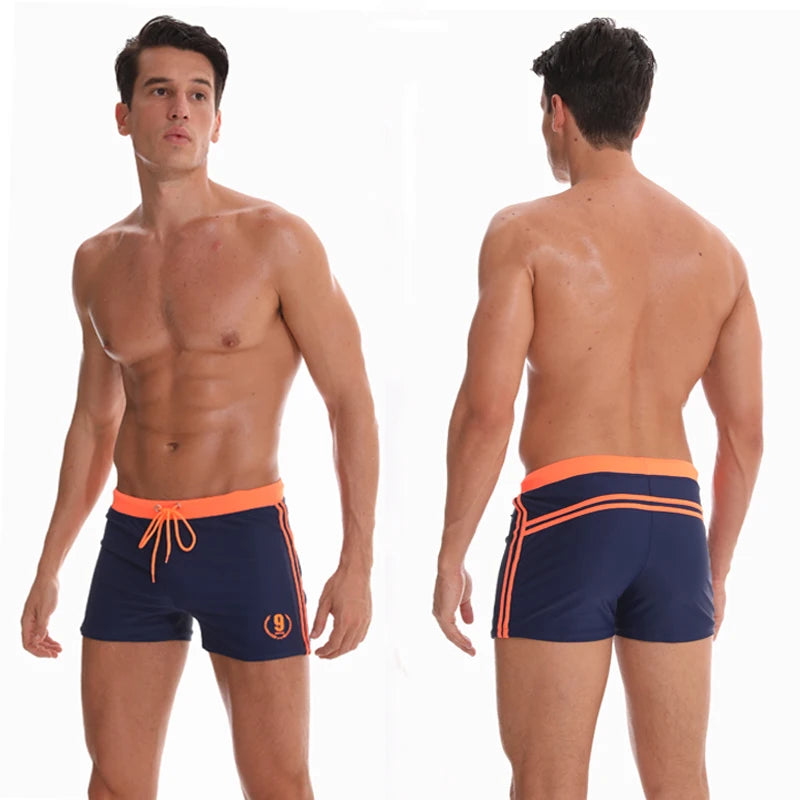 New arrival Mens Shorts Breathable Swimsuits Man Swim Trunks Boxer Briefs Sunga Swim Suits Maillot De Bain Beach Shorts