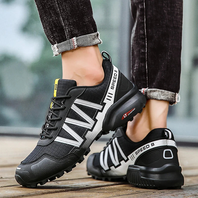 Men Hiking Shoes Waterproof Women Outdoor Trainers Lace-up Climbing Trekking Sneakers Mountain Walking Hunting Tactical Boots