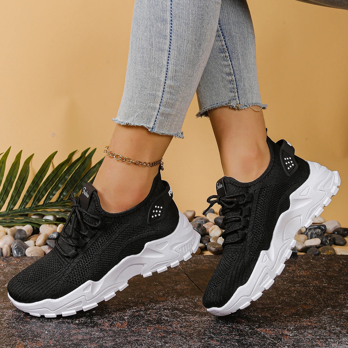 Women's Shoes Women's Sports Shoes Breathable Single-Mesh Dad Shoes Casual and Versatile Sports Shoe