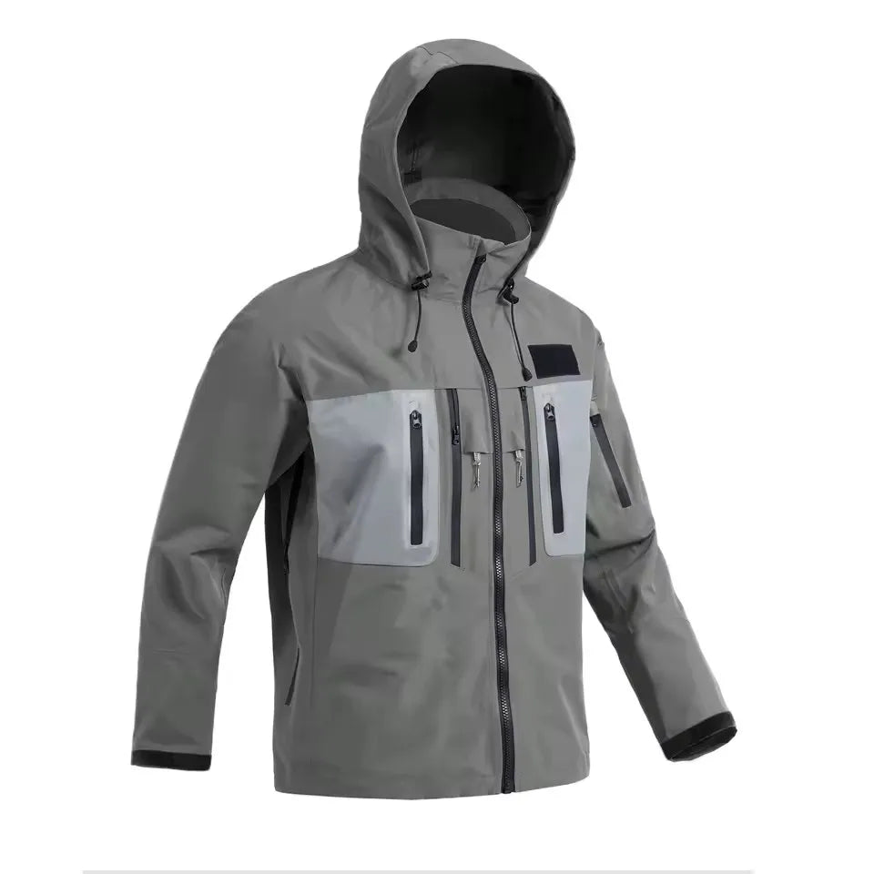 Men's Fly Fishing Wading Jacket Breathable Waterproof Fishing clothing Wader Jacket Hiking Camping Trekking Hunting Clothes