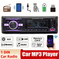 [Car Stereo with Voice Control] Single DIN Car Stereo | Voice Control, FM Radio, MP3 Player, USB & AUX Port, Audio Recording