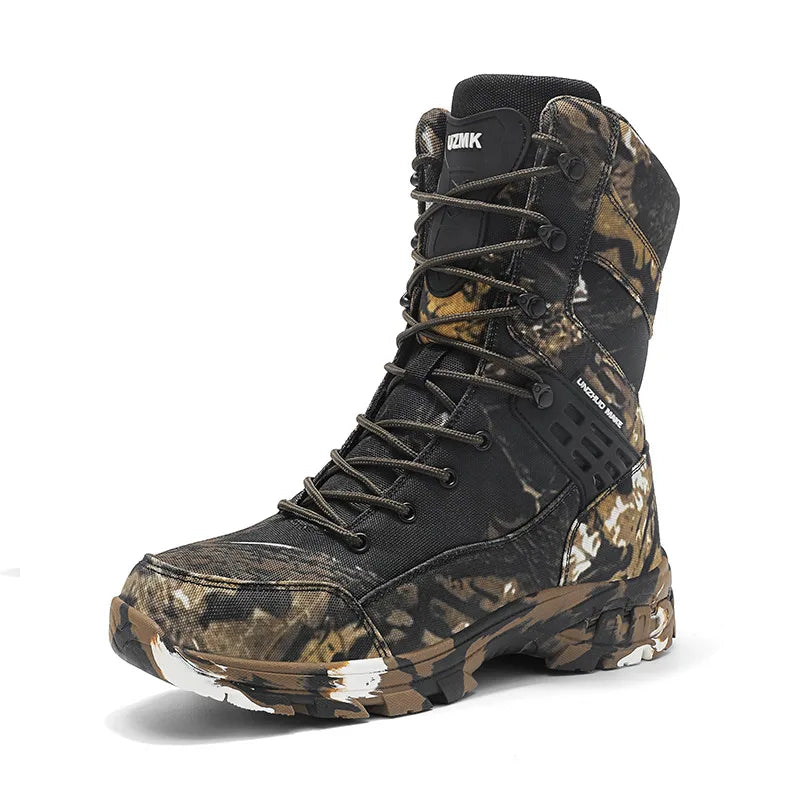 High Quality Men's Outdoor Boots Camouflage Hunting Man Trekking Boot Anti-slip Waterproof Boots Men botas senderismo hombre