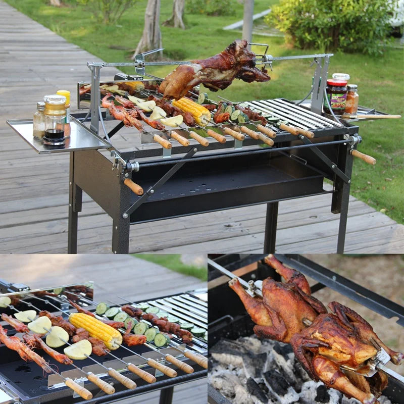 Portable Charcoal Grill Indoor Outdoor Family Events Party BBQ Grill Camping Picnic Trip