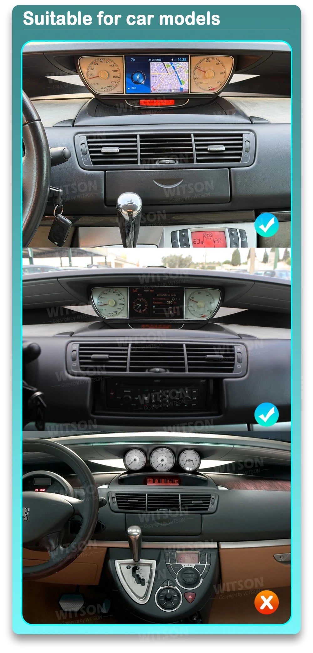 7" OEM Car Multimedia Player Without DVD Deck For Peugeot 807 CITROEN C8 2002-2014 Car Stereo Stereo Android GPS CarPlay