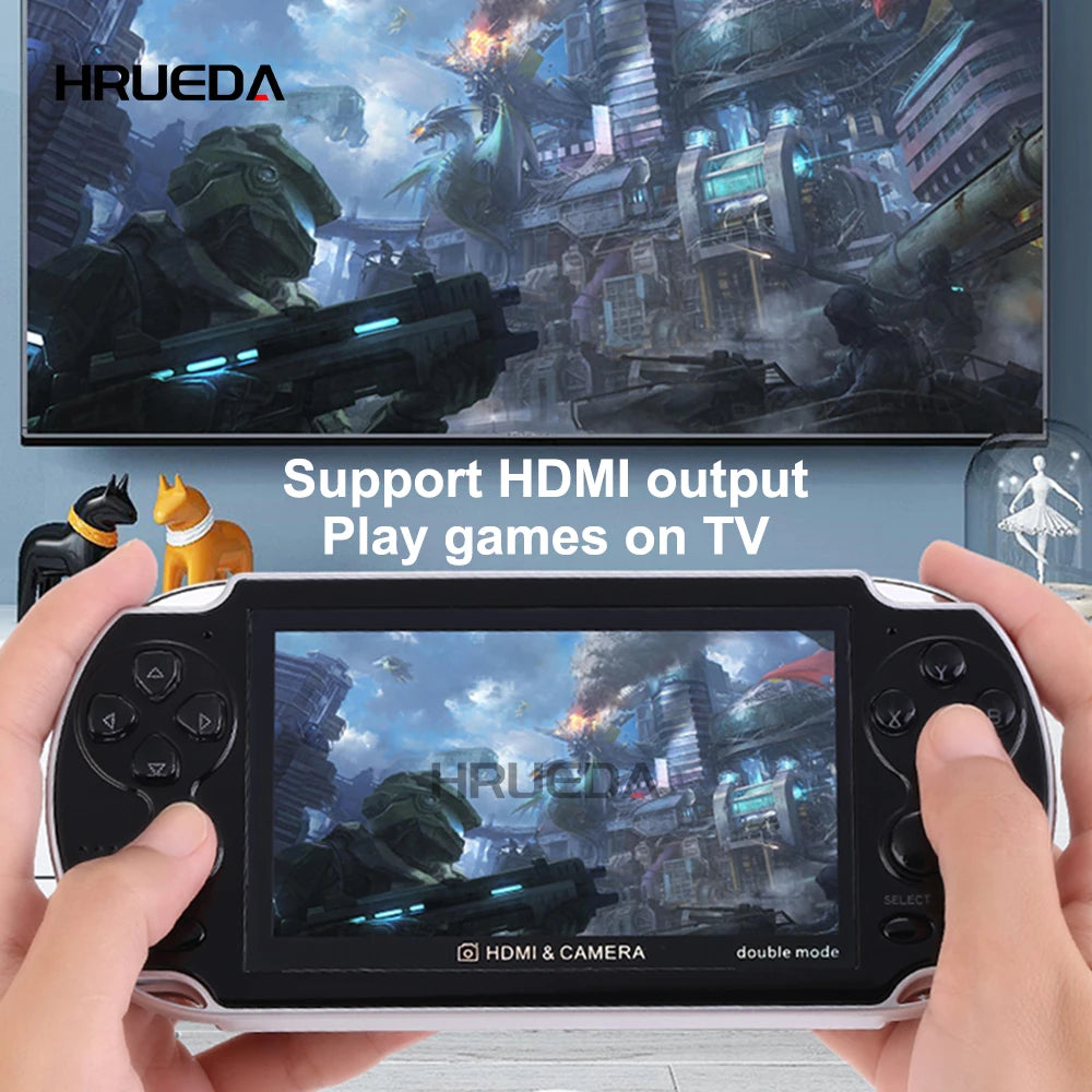 8GB Video Game Console Portable Camera 4.3 Inch Color Screen Handheld Game Player Dual Joystick  Game Consoles 10000+ Games