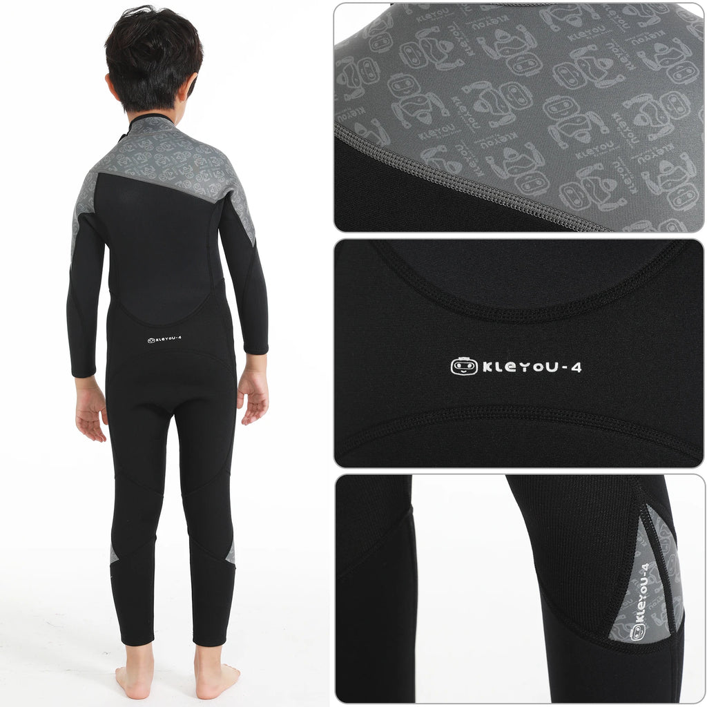 Kids Surfing Wetsuit,Children's Neoprene Thick Swimsuits,Underwater Diving Suits Boys Jellyfish UPF50+ Swimwear Bathing Clothing