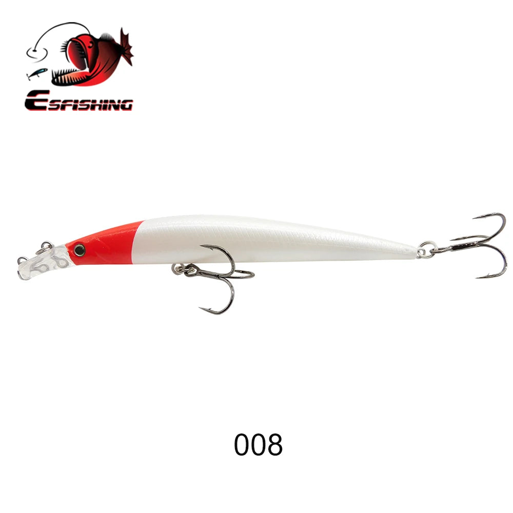 ESFISHING Fishing Lures Floating Minnow Sharp Shovel 120mm10g Dive 0.2-07m Leurre Soupl Baits Two Depth for Choosing Top Water