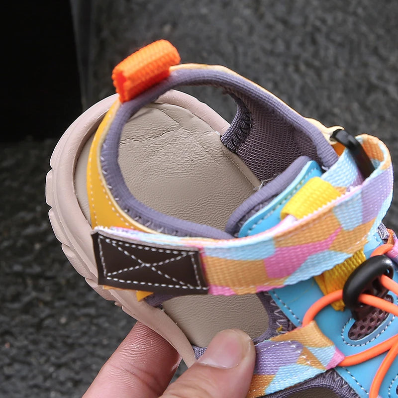 Kids Sports Sandals for Boys Girls 2025 Summer New Toddler Beach Shoes Non-slip Lightweight Versatile Chic School Outdoor Shoes