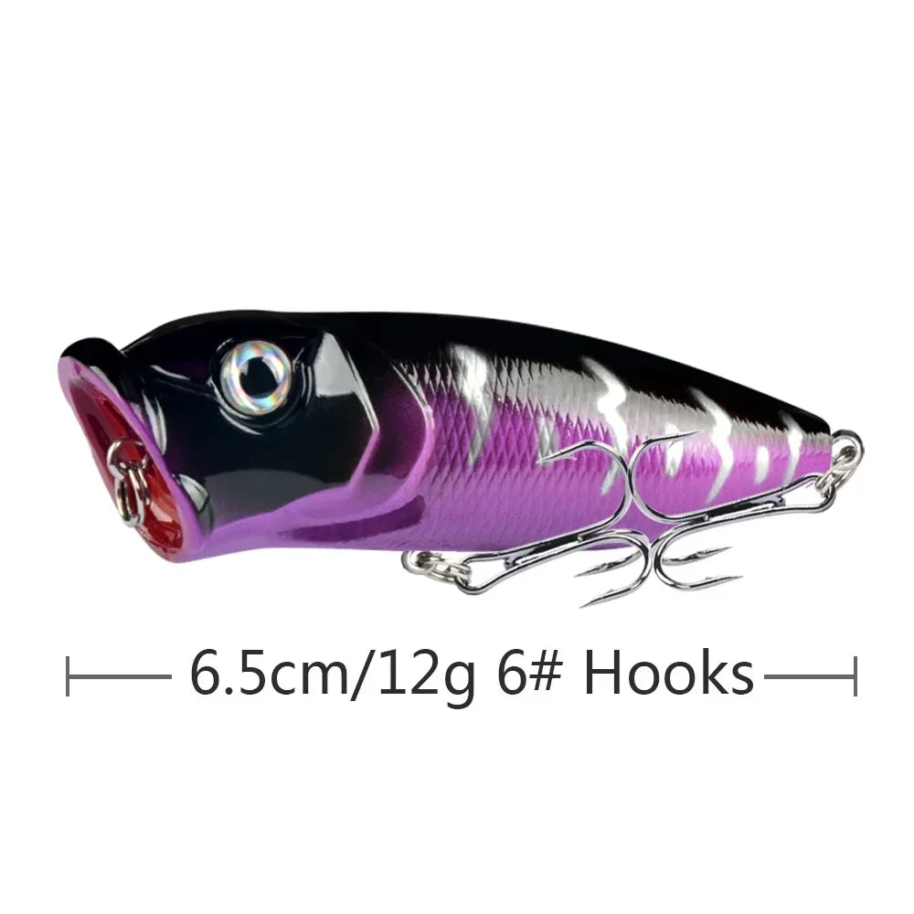6.5cm 10g Lure Bait Floating Water Bead Wave Climbing Bionic Vibrating Swing Temptation Top Water Temptation Bass Predatory Bait