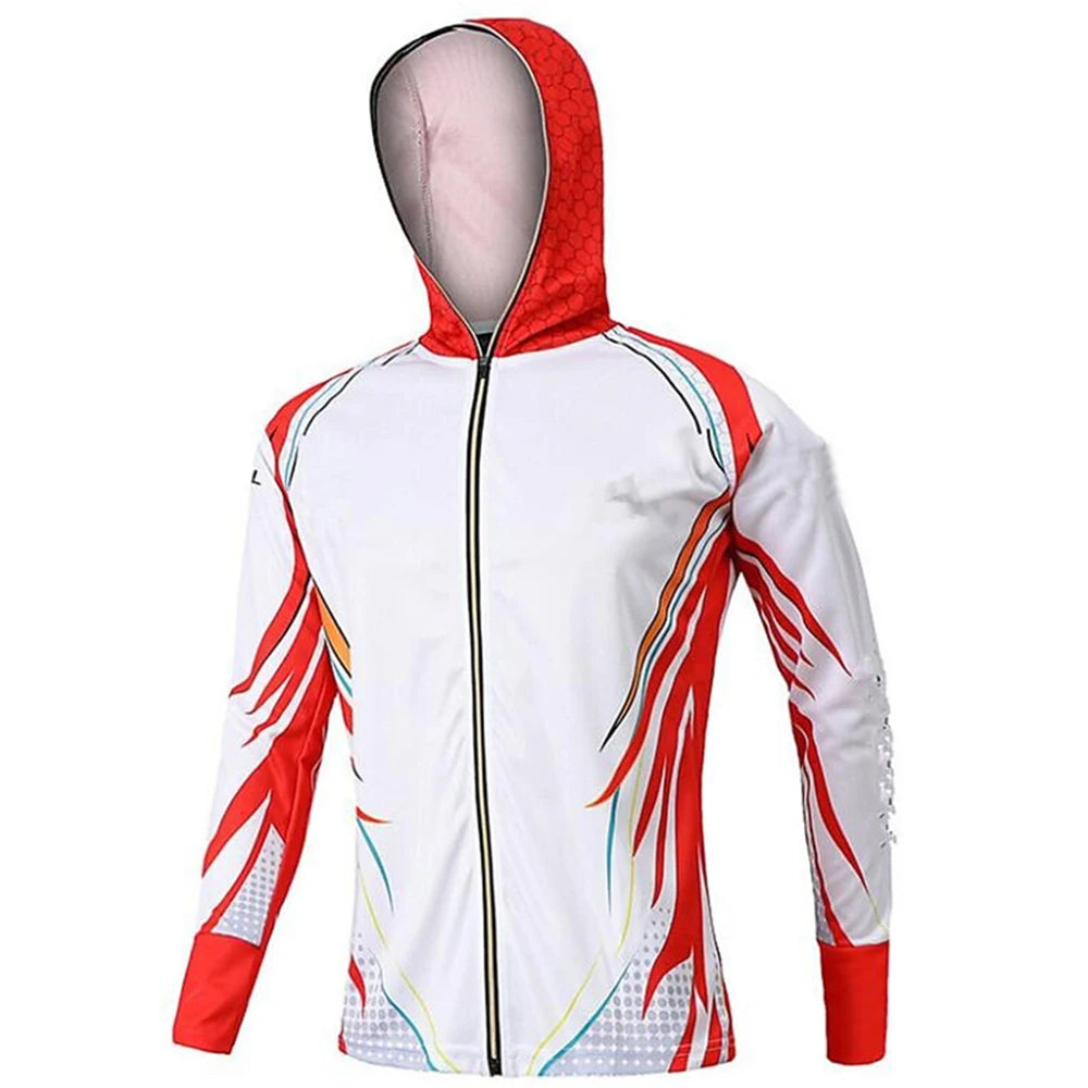 fishing clothes Quick Drying Sun Protection Fishing Shirts  2 Anti-UV Lightweight Fishing Jerseys  Hoodies For Men