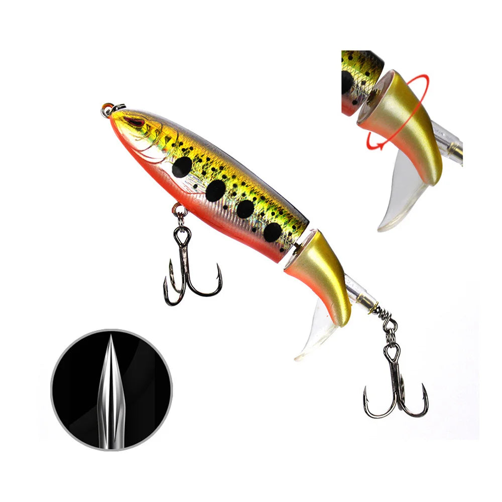 Topline Tackle Whopper Plopper Topwater Fishing Lure 13g15g36g Floating Lure Trolling Crankbait Pike Hard Baits Artificial Baits