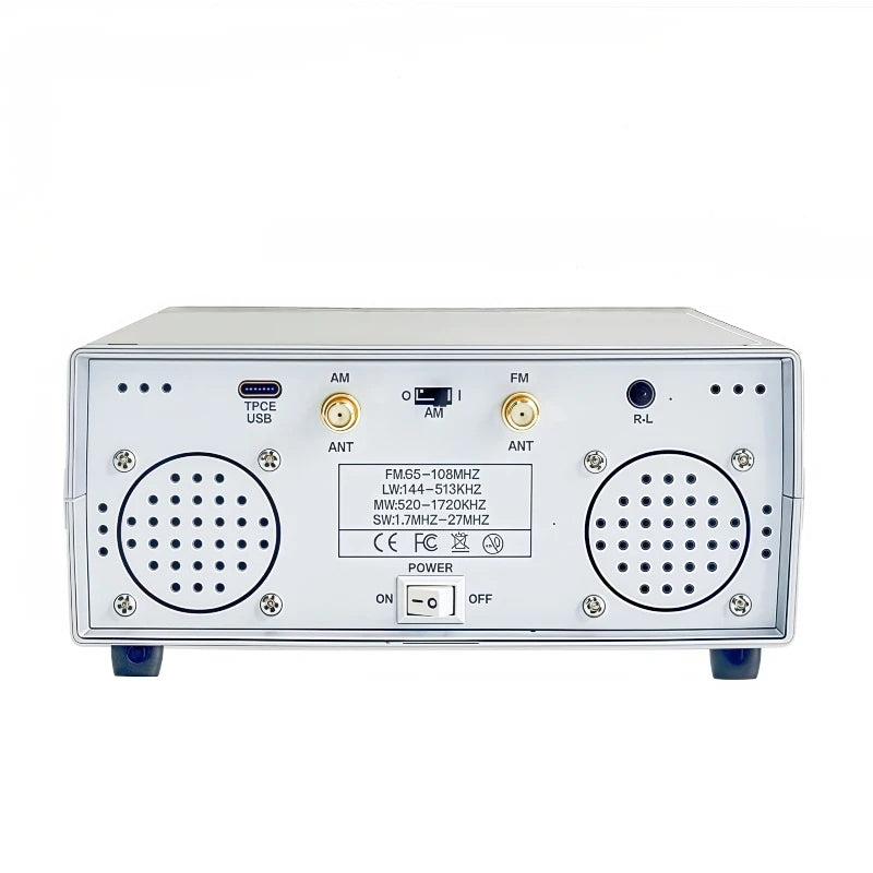 Stereo Desktop FM Radio, High-Sensitivity TEF6686 Stereo Radio, FM/AM Global Band Radio Receiver, 65MHz-108MHz