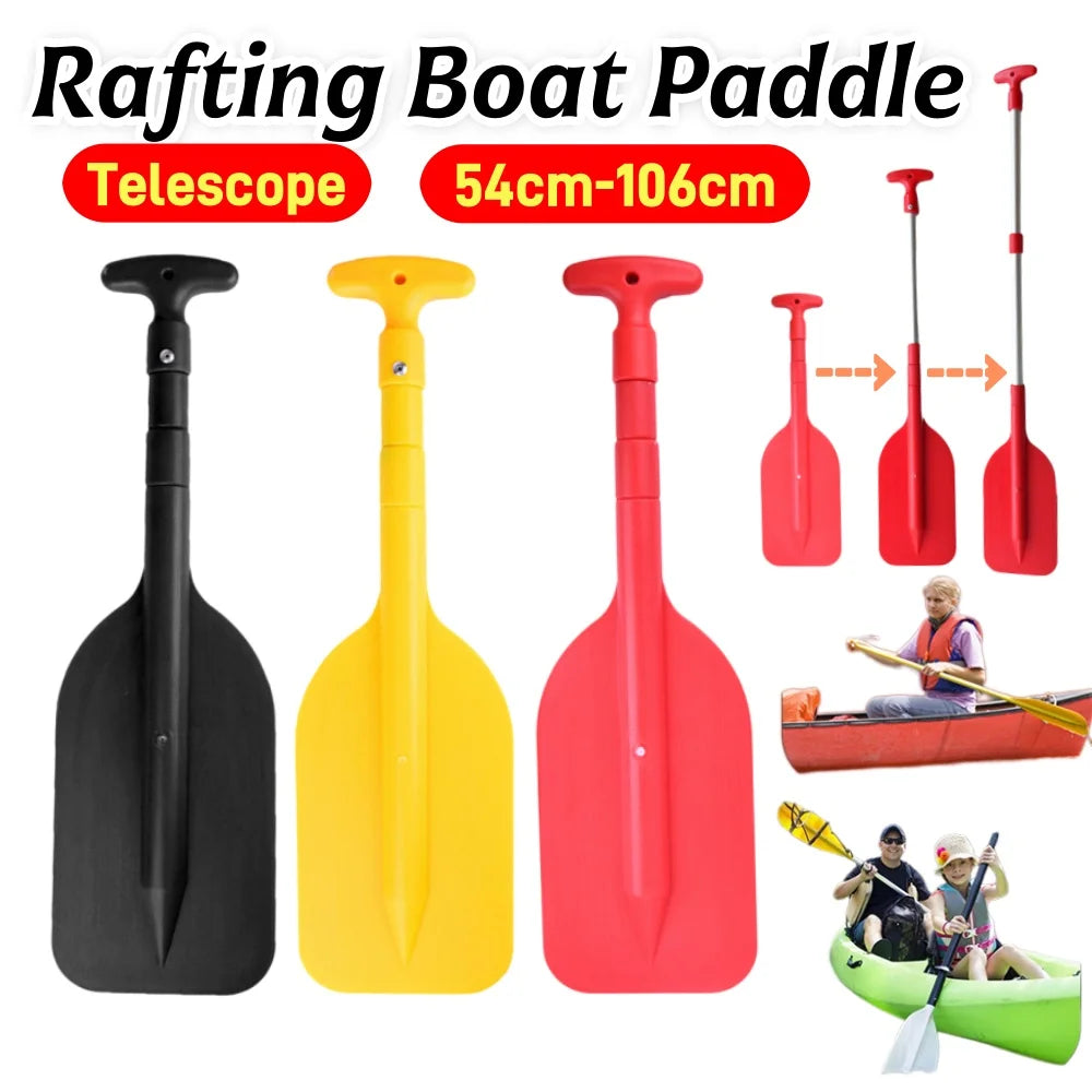 Inflatable Boat Paddle Raft Shaft Retractable Paddle Oar Portable Telescope Rafting Boating with Handle Accessory