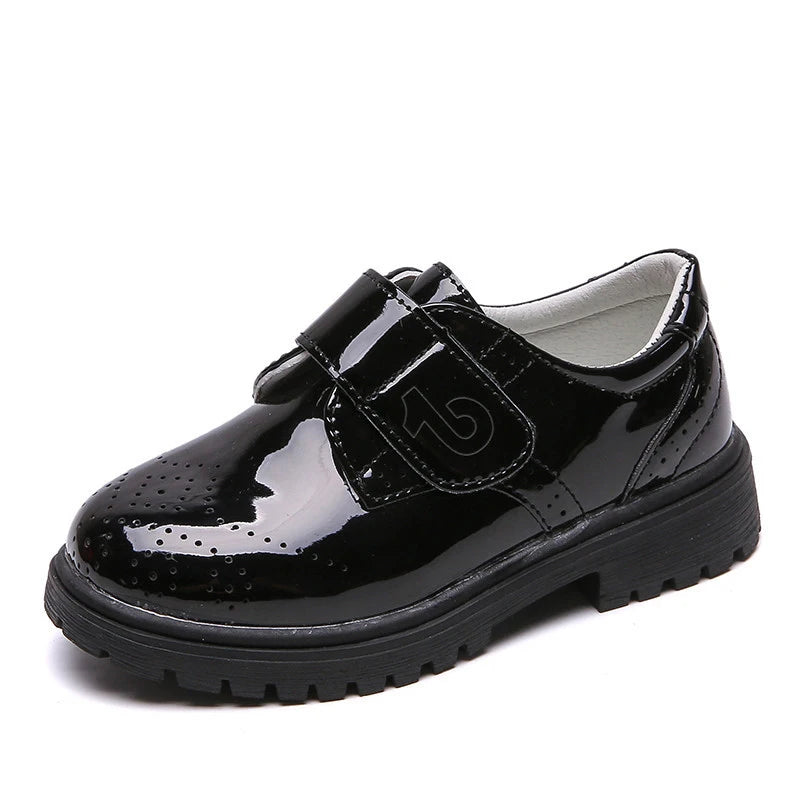EOFK Boy Girl Derby Comfort Oxfords Dress Leather Shoes Spring Autumn Children School Uniform Classic Perfomance Loafers