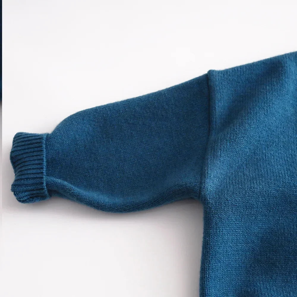 2-7 Y Kids Clothes Autumn Girls Sweaters Singlebreast Boys Knitwear Girls Knit Outfit Chidren Outfit