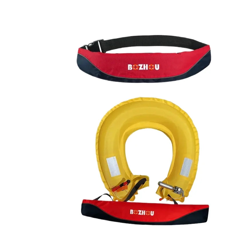 Fishing Life Jacket Manual Waist Belt Automatic Inflatable Buoyancy Portable Professional Fishing Adult Vest