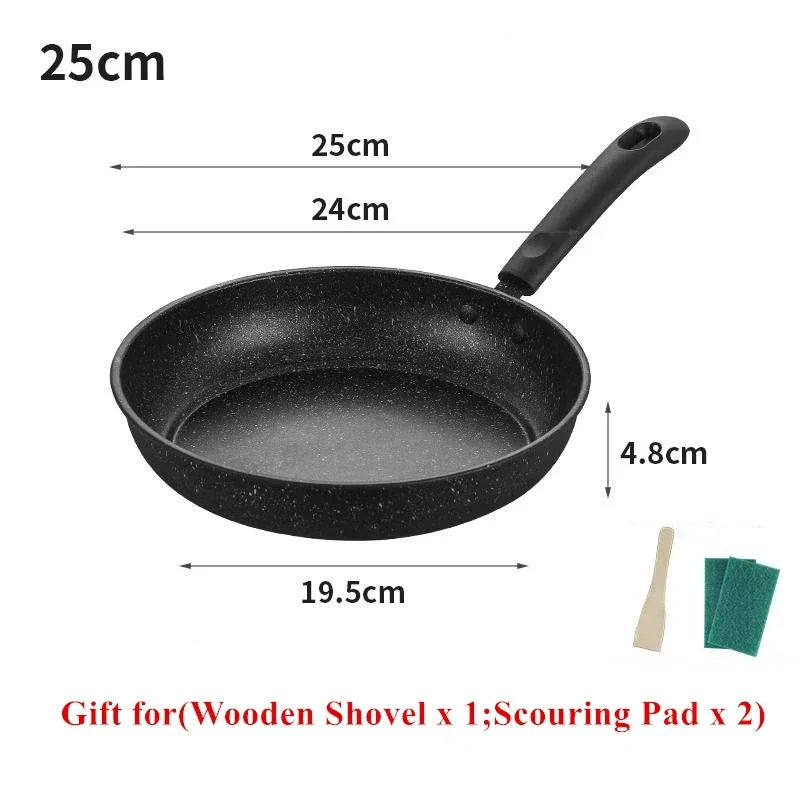 Maifan Stone Non-Stick Frying Pan Saucepan Omelette Cooking Pots Kitchen Egg Steak Kitchenware for Gas Induction Cooker