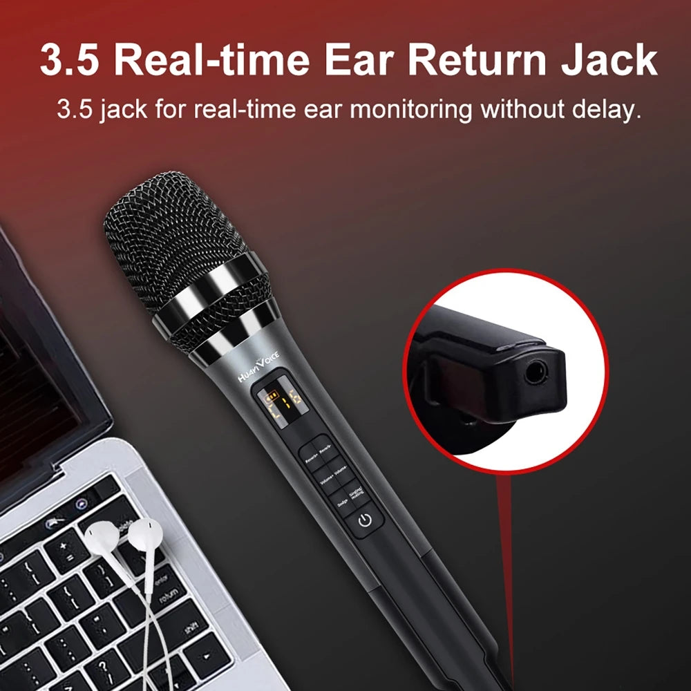 Handheld Microphone with Built-in DSP Professional Sound Card Connecting Cell Phone for Podcast Equipment OTG Live Streaming
