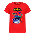 Funny Batwheels Short Sleeve Kids Clothing T-Shirts Summer Children Tops Cartoon Casual Tees Cotton Boys Girls Clothes3057