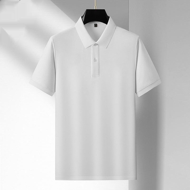Cotton Mercerized Mens Polo Shirt High-End Feel Pure Cotton Lap