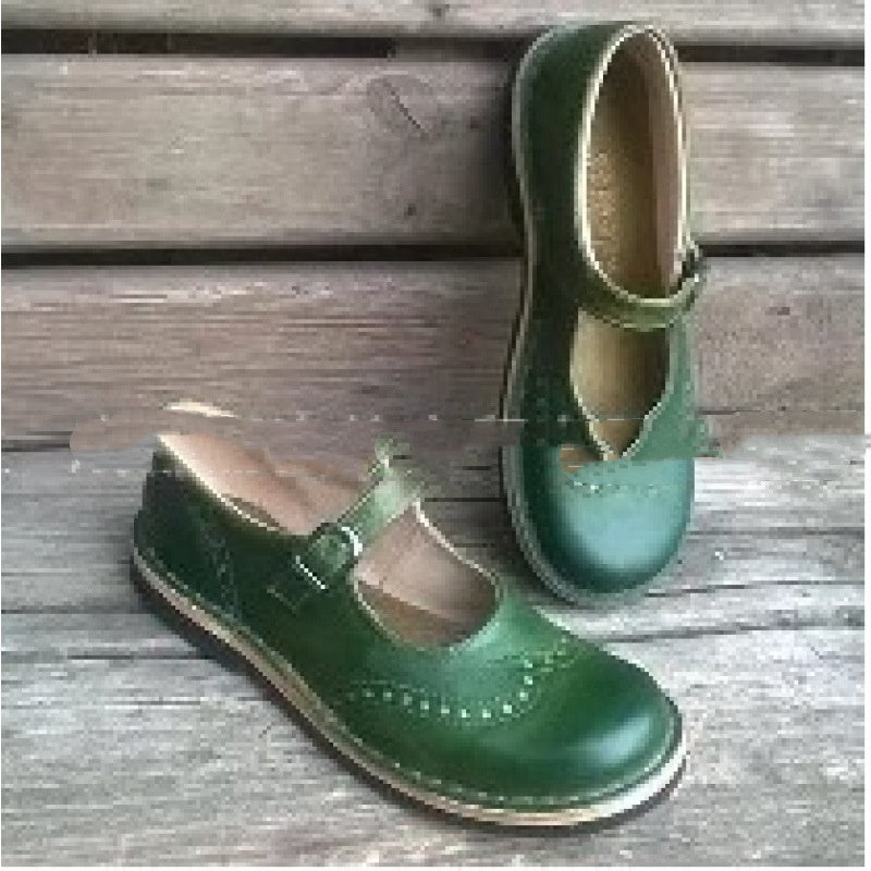 Ankle-strap Korean-style Springautumn Pumps Low-heeled Princess Shoes