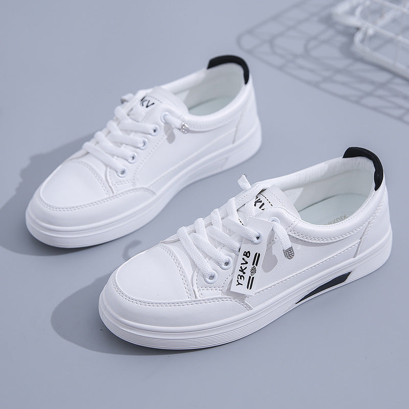 Student Athletic Running Leather-uppers Breathable Casual Shoes