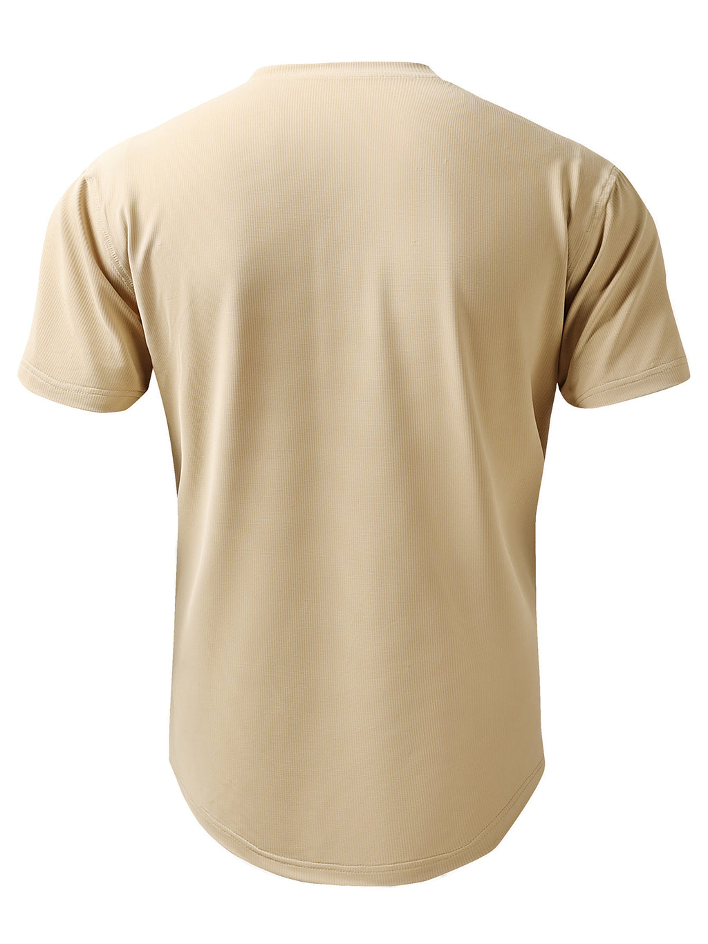 Men's Sports Henley-Neck Short-Sleeve T-Shirt