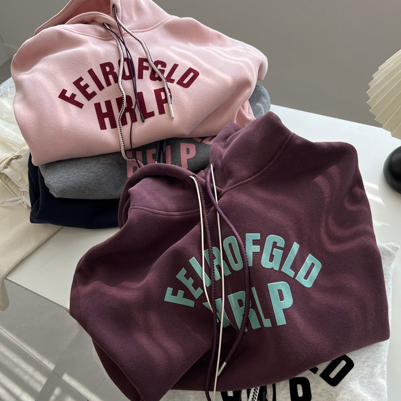 Casual, Laid-back Hooded Sweatshirt
