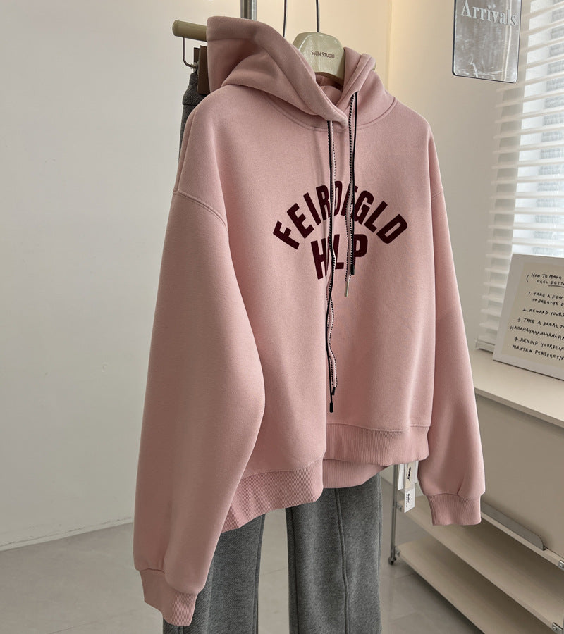 Casual, Laid-back Hooded Sweatshirt